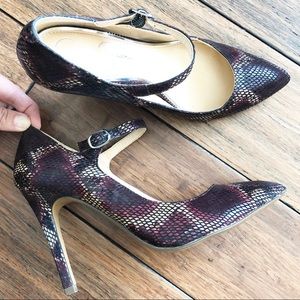 Jessica Simpson | Snakeskin Print Heels Pumps - Size 8